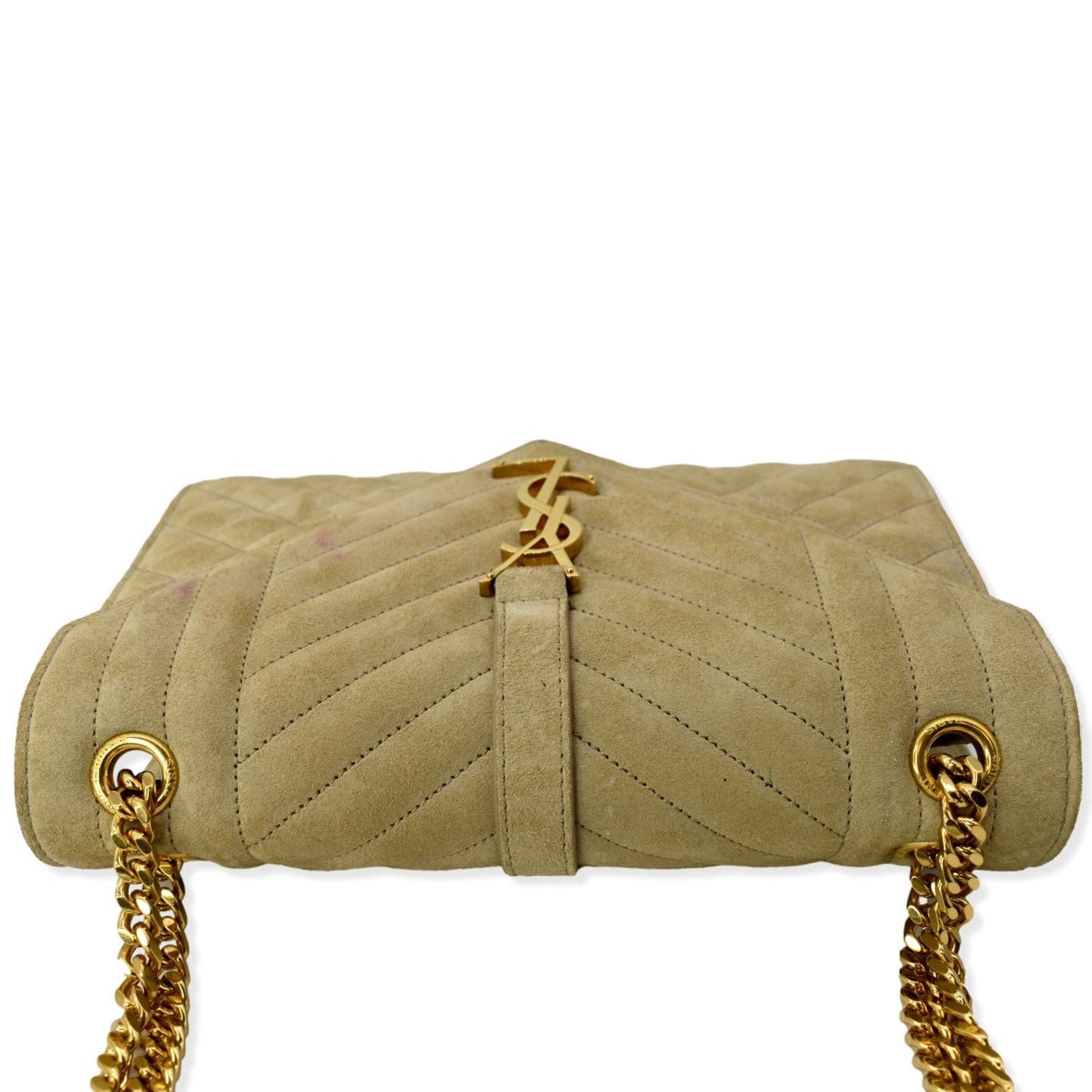 Saint Laurent Envelope Suede Beige Crossbody Suede