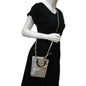 Fendi Sunshine Leather Silver Tote Bag