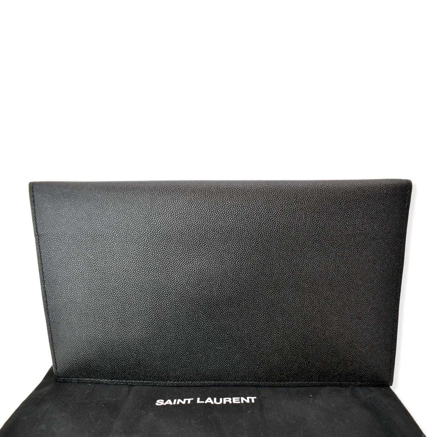Saint Laurent Envelope Leather Black Shoulder Bag Style 10