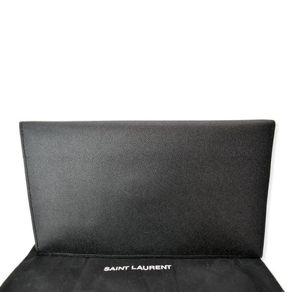 Saint Laurent Envelope Leather Black Shoulder Bag Style 10
