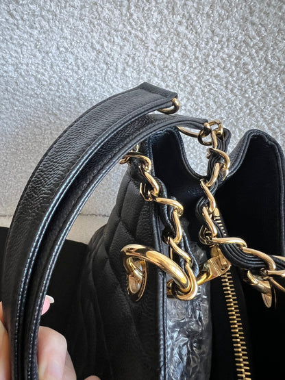 Chanel Black Caviar Grand Shopper Tote Gold Hardware (GST)