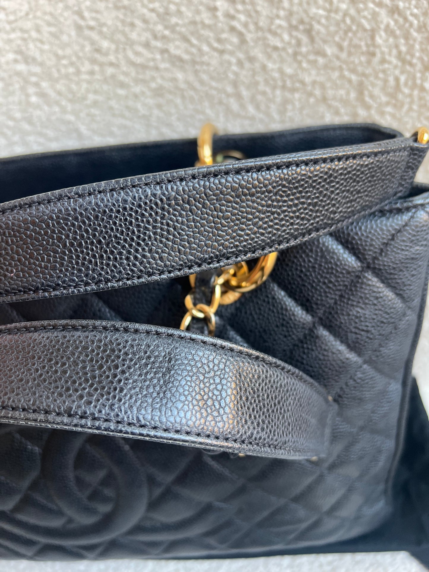 Chanel Black Caviar Grand Shopper Tote Gold Hardware (GST)
