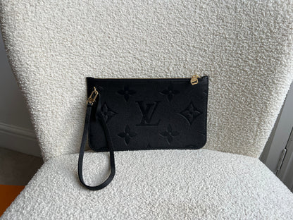 Louis Vuitton Pouch (from Neverfull) Black Empreinte