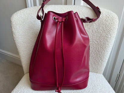 Louis Vuitton Fuchsia Epi Noe GM Bucket Bag