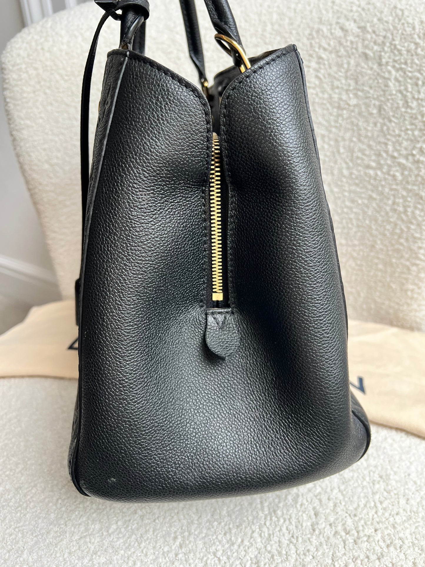Louis Vuitton Montaigne GM in Black Monogram Empreinte (RRP £2230)
