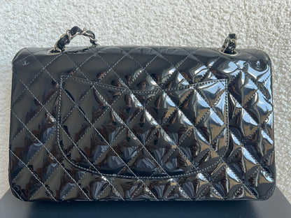 Chanel Medium Classic Flap in Black Patent Leather