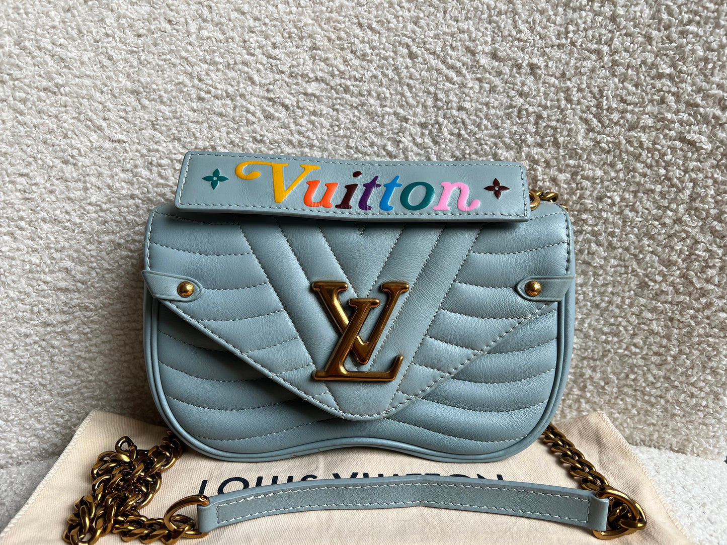 Louis Vuitton New Wave PM Bag in Light Blue