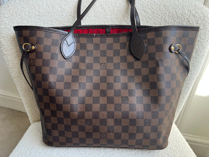 Louis Vuitton Neverfull MM Damier Ebene Cherry Interior (RRP £1,430)