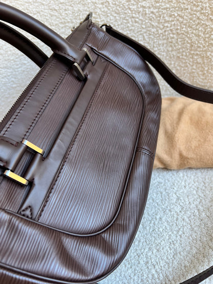 Louis Vuitton Dhanura PM Dark Brown Epi Leather