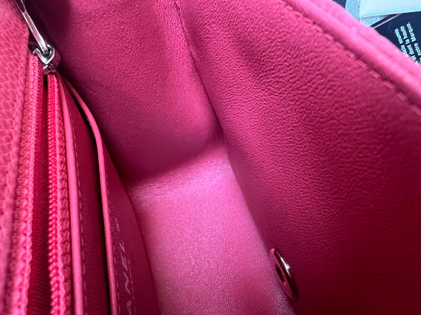 Chanel Square Mini Classic Flap in Coral Red Suede Caviar