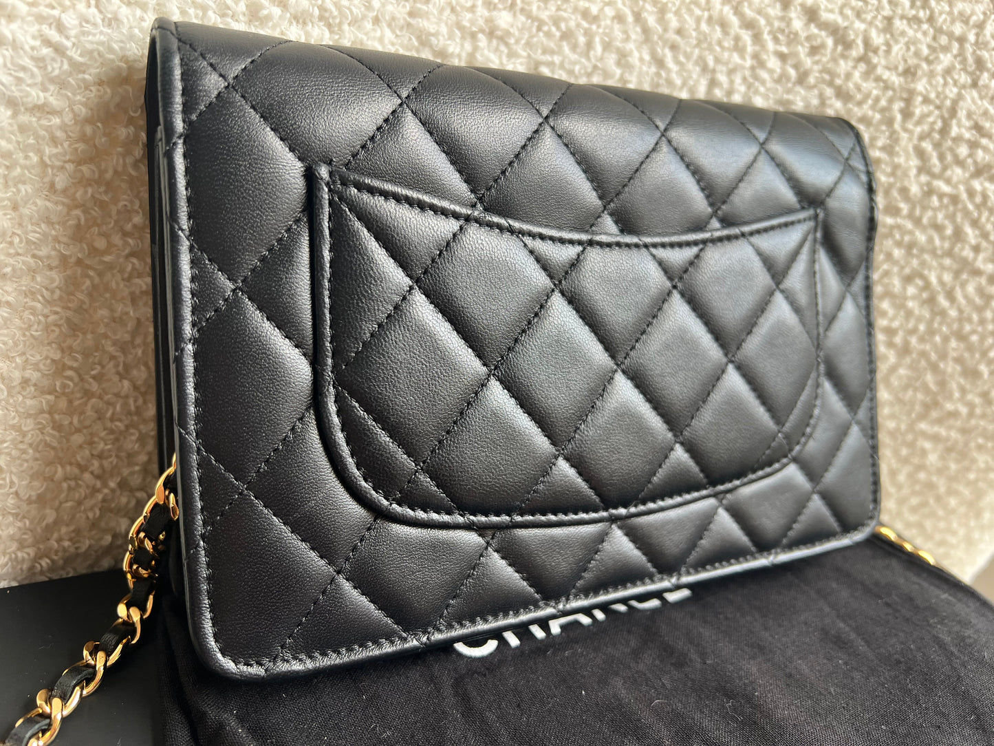 Chanel Wallet on Chain in Black Lambskin Gold Hardware (RRP £2,930)