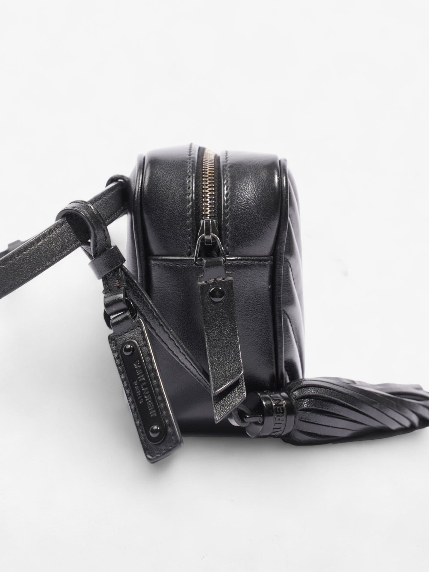 Saint Laurent Lou Leather Black Handbag