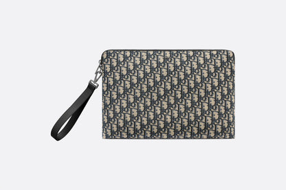 DIOR OBLIQUE A4 ZIPPED POUCH