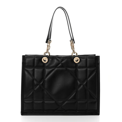 CHRISTIAN DIOR CALFSKIN ARCHICANNAGE ESSENTIAL LARGE TOTE BAG
