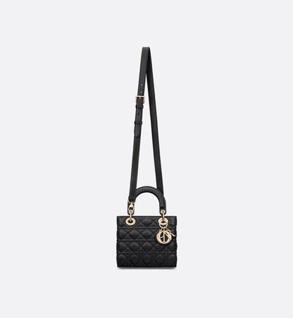 DIOR CANNAGE CALFSKIN LEATHER SMALL LADY DIOR BAG