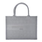 DIOR EMBROIDERED CANNAGE MEDIUM BOOK TOTE BAG