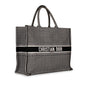 Dior Book Tote Lou Leather Canvas Tote Bag