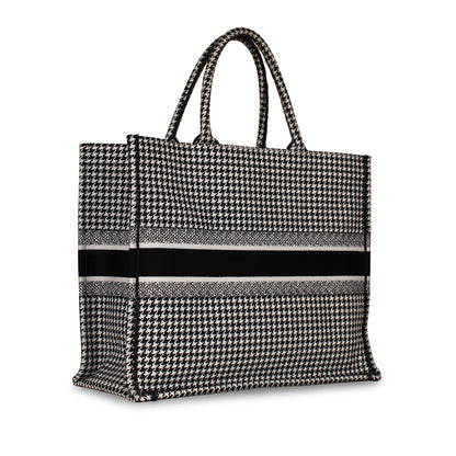 Dior Book Tote Lou Leather Canvas Tote Bag