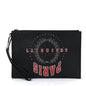 CHRISTIAN DIOR LATENIGHT PARIS CALFSKIN LEATHER CLUTCH WRISTLET