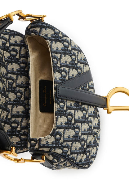 DIOR OBLIQUE JACQUARD MINI SADDLE BAG