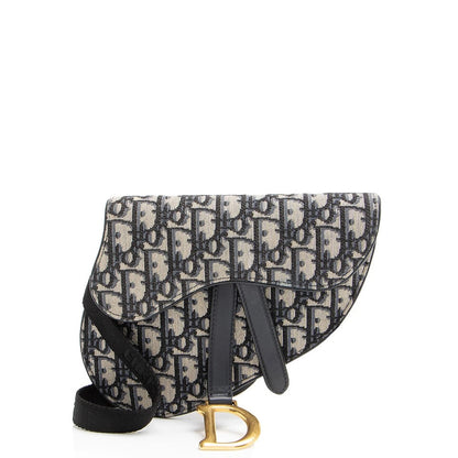 CHRISTIAN DIOR OBLIQUE SADDLE BELT BAG