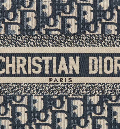 DIOR SMALL BOOK TOTE OBLIQUE EMBROIDERY
