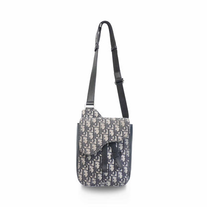 Dior Monogram Leather Canvas Crossbody Bag