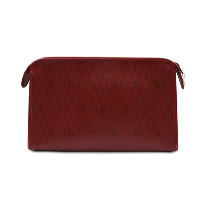 Dior Monogram Leather Canvas Clutch Bag