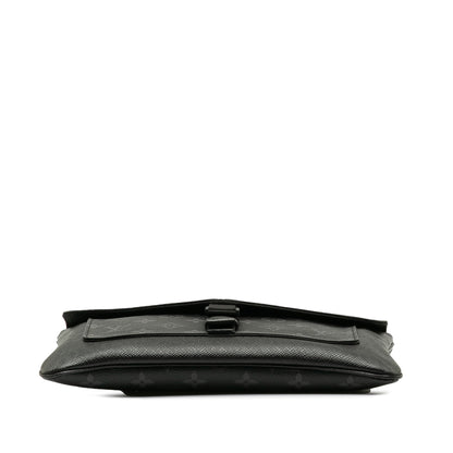 Black Louis Vuitton Taigarama Outdoor Flap Messenger Crossbody Bag