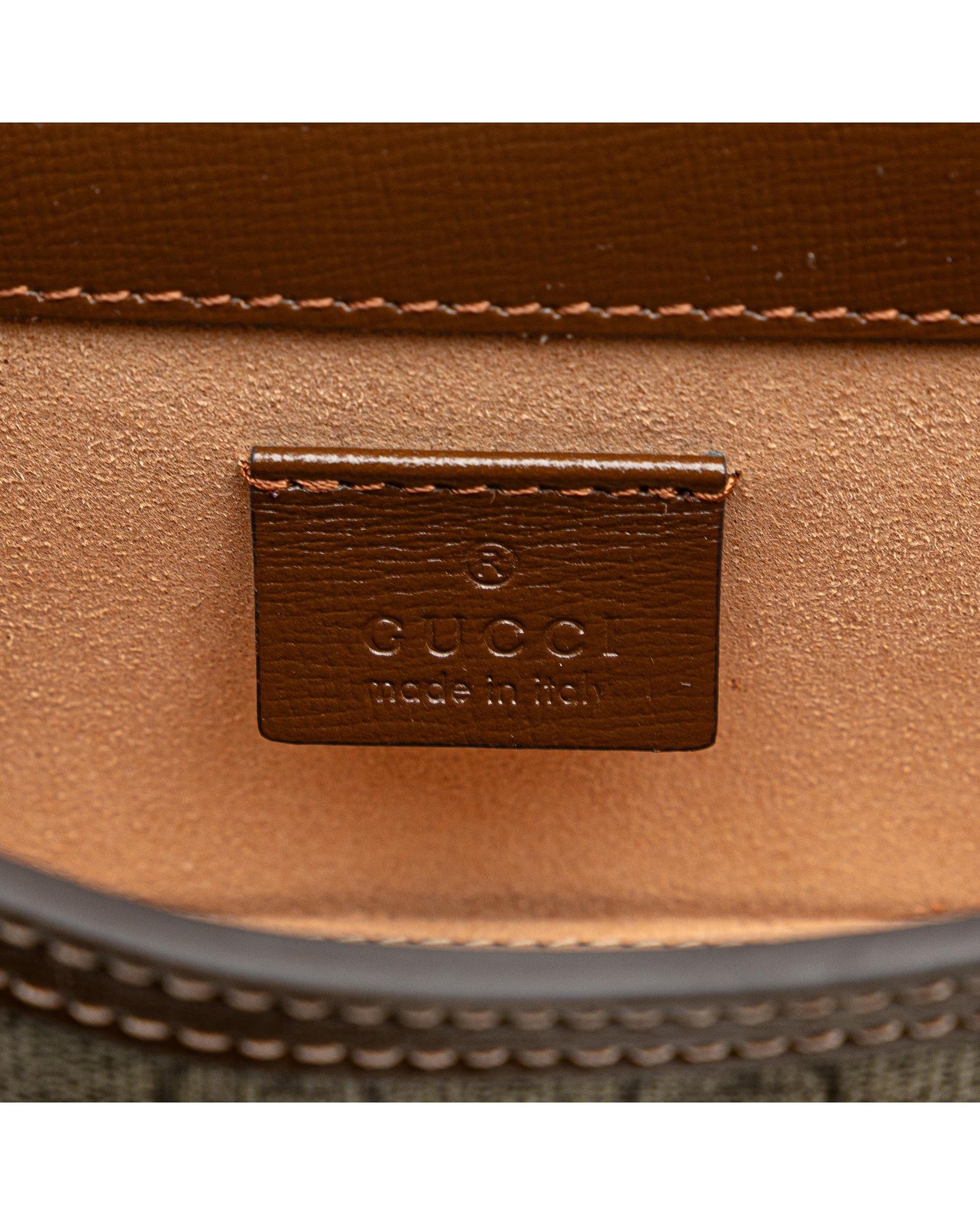 Mini Supreme Horsebit Crossbody Bag with Leather Trim