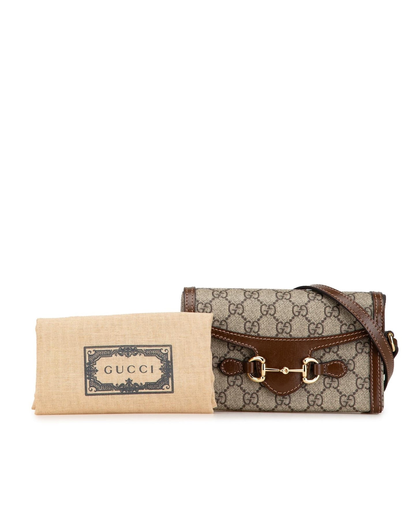 Mini Supreme Horsebit Crossbody Bag with Leather Trim