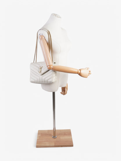 Saint Laurent Loulou White Leather Small