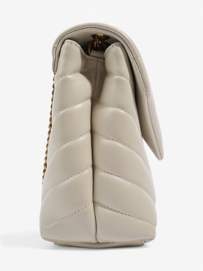Saint Laurent Loulou White Leather Small