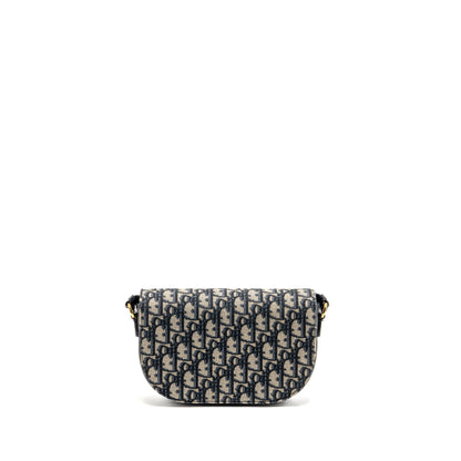 Dior Signature Crossbody Purse Oblique Canvas Navy
