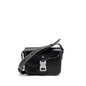 Dior Medium Saddle Flap Messenger Purse Grained Calfskin Black