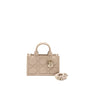 Dioramour Mini Dior Book Tote Macrocannage Calfskin Powder Beige
