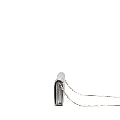 Dior Diorama Wallet On Chain Calfskin Silver