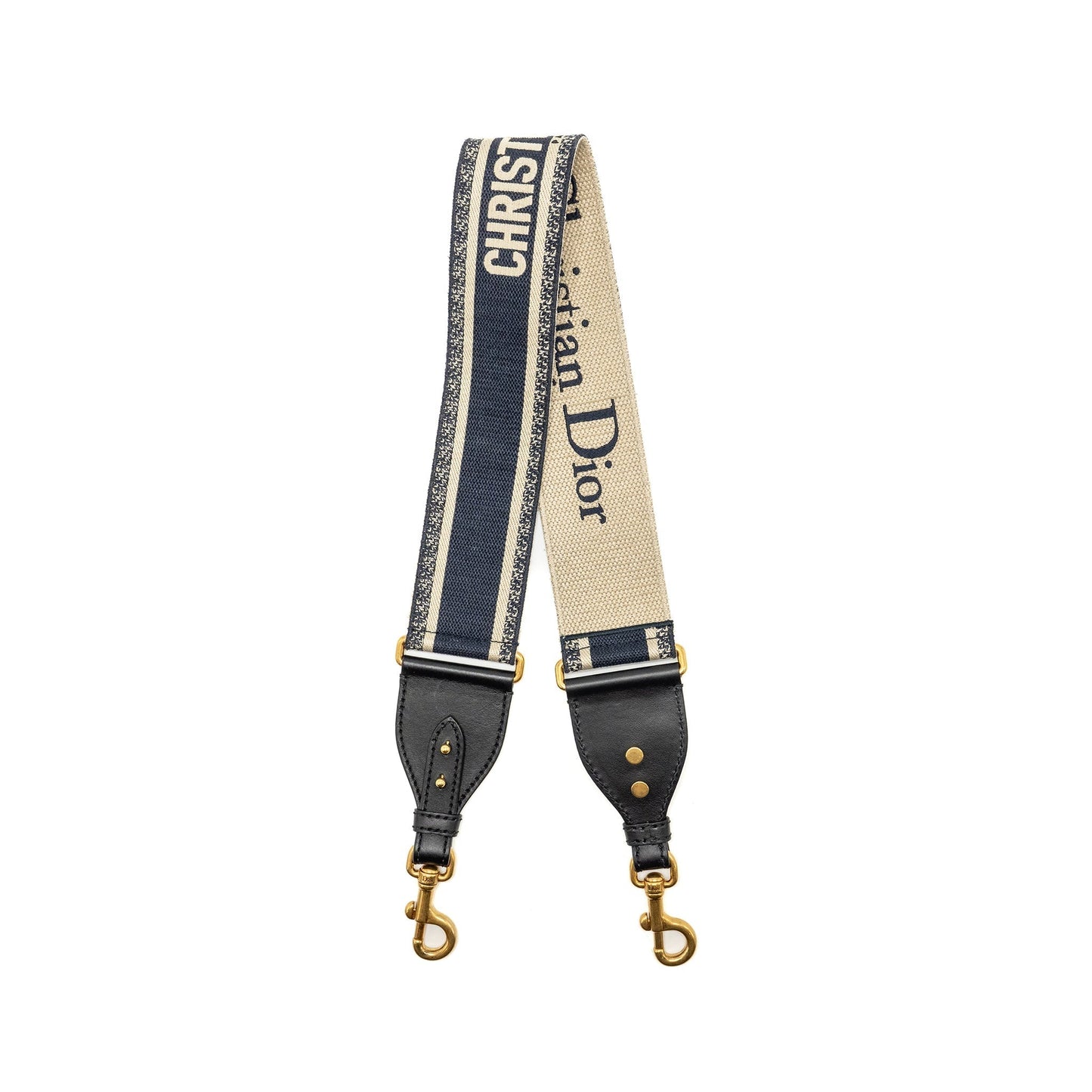 Dior Shoulder Strap Oblique Canvas Black/Navy