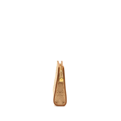 Dior 30 Montaigne Dea Pouch Natural Cannage Raffia Beige/Multicolour