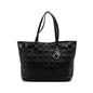 Dior Shopping Tote Purse Fabric/Leather Black