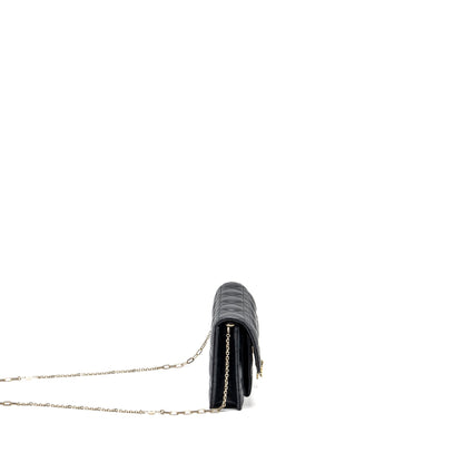 Dior My Dior Daily Chain Pouch Lambskin Black