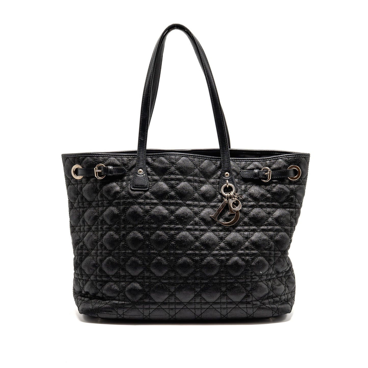Dior Shopping Tote Purse Canvas Black