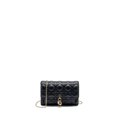 Dior My Dior Daily Chain Pouch Lambskin Black