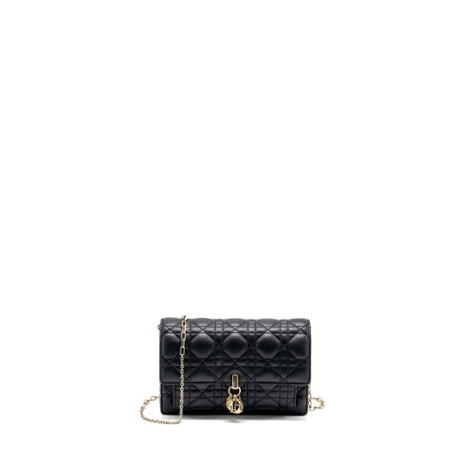Dior My Dior Daily Chain Pouch Lambskin Black