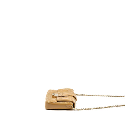 Dior Miss Dior Wallet On Chain Cannage Patent Beige