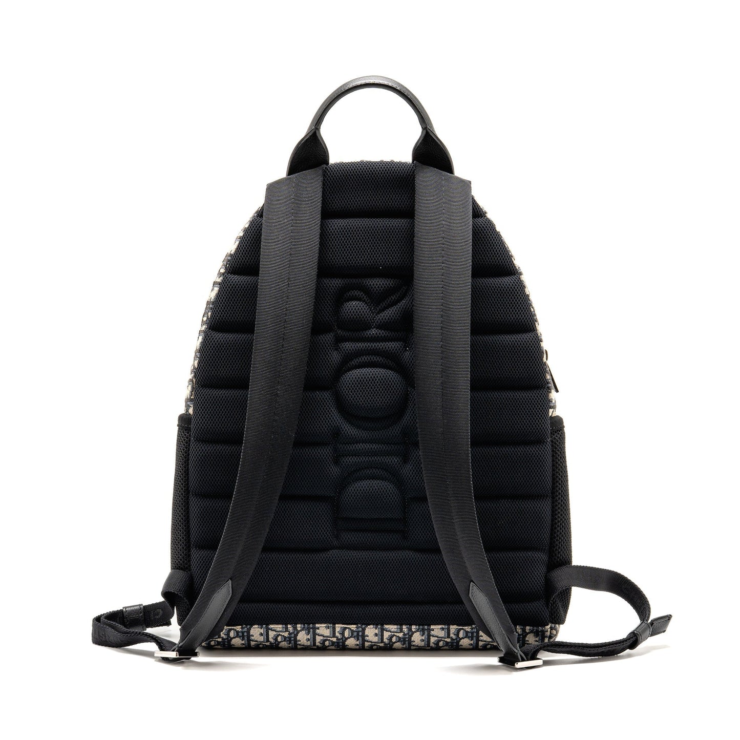 Dior men’s backpack dior oblique canvas / calfskin blue / black