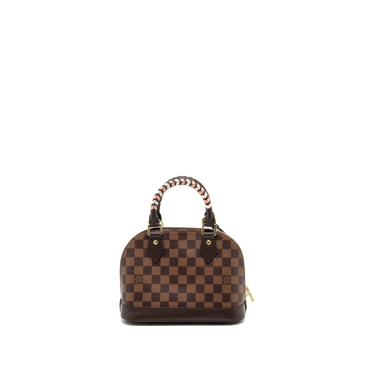 Louis Vuitton Alma BB with Braided Handles Damier Ebene Canvas GHW