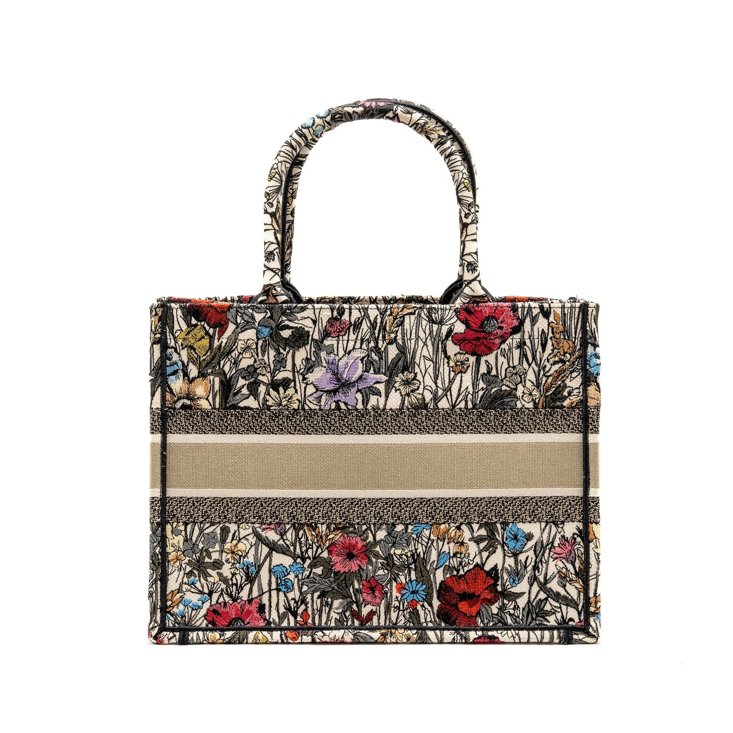 Dior Medium Dior Book Tote Mille Fleurs Embroidery Multicolour