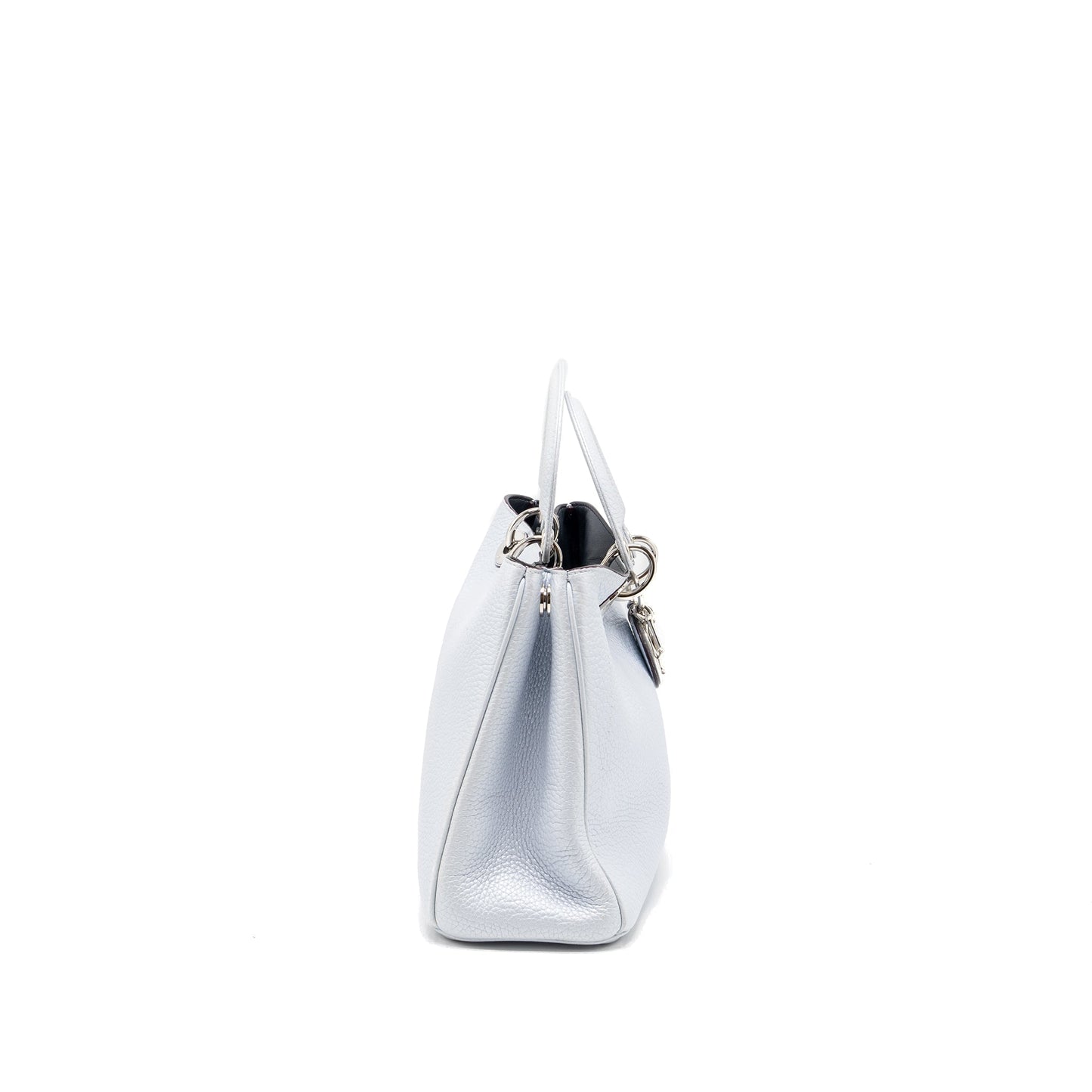 Dior diorissimo tote Purse grained calfskin light grey