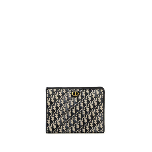 Dior 30 Montaigne Dea Pouch Blue Oblique Jacquard